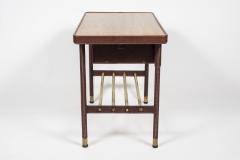 Jacques Adnet Pair of Stitched Leather Side tables By Jacques Adnet - 3025595