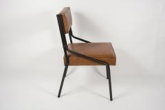 Jacques Adnet Pair of Stitched Leather chairs by Jacques Adnet - 2429050