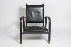 Jacques Adnet Pair of Stitched leather armchairs by Jacques adnet - 891344