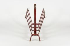 Jacques Adnet Rare Magazine Rack In Stitched Leather by Jacques Adnet - 1086587