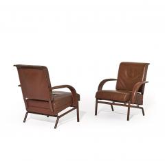 Jacques Adnet Rare Pair of Armchairs - 4697364