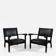 Jacques Adnet Rare Pair of armchairs - 4402783