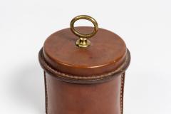 Jacques Adnet Rare Stitched Leather Box by Jacques Adnet - 928834