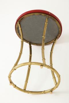 Jacques Adnet Rare Stitched Leather Stool by Jacques Adnet - 1004839
