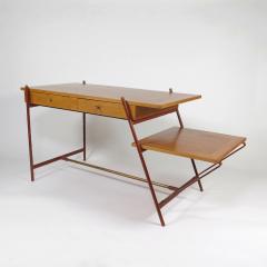 Jacques Adnet Rare asymmetrical desk - 1986424