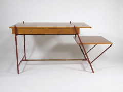 Jacques Adnet Rare asymmetrical desk - 1986427