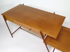 Jacques Adnet Rare asymmetrical desk - 1986432