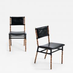 Jacques Adnet Rare pair of chairs - 4337819