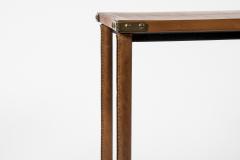 Jacques Adnet Rare set of Stitched Leather Nesting tables by Jacques Adnet - 1126477