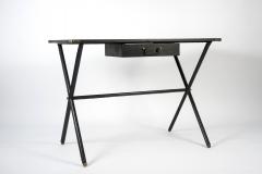 Jacques Adnet Rare stitched Leather Desk By Jacques Adnet - 1034240