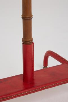 Jacques Adnet Red Leather Valet by Jacques Adnet 1900 1984  - 2772720