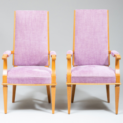 Jacques Adnet SET OF FOUR ART DECO BEECHWOOD ARMCHAIRS BY JACQUES ADNET - 1911421