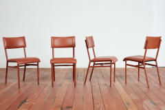 Jacques Adnet SET OF JACQUES ADNET CHAIRS - 3562007