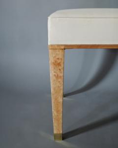 Jacques Adnet Set of 8 Fine French 1950s Bleached Mahogany Dining Chairs by Jacques Adnet - 4470785