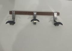 Jacques Adnet Stitched Leather Coat Rack - 4323538