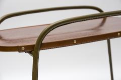 Jacques Adnet Stitched Leather Cocktail table By Jacques Adnet - 1310074