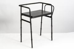 Jacques Adnet Stitched Leather Side table by Jacques Adnet - 1006708