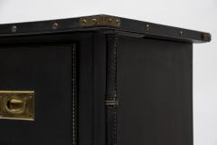 Jacques Adnet Stitched Leather chest of drawers by Jacques Adnet - 1469120