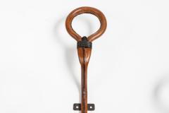 Jacques Adnet Tall Stitched Leather Coat Rack By Jacques Adnet - 928712
