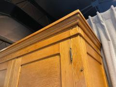 Jacques Adnet Tall Vintage French Oak Cabinet Manner of Jacques Adnet - 4619886