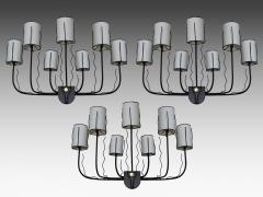 Jacques Adnet Three large 1950 s wall lights by Jacques Adnet France 1950 - 1236584