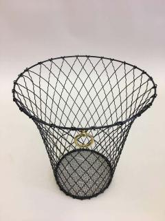 Jacques Adnet Two French Mid Century Modern Wire Waste Baskets Jacques Adnet - 1787552