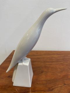 Jacques Adnet Very Rare Porcelain Bird by Jacques Adnet Art Deco France circa 1930 - 3085816