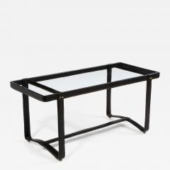 Jacques Adnet leather Rectangular coffee table - 3281659