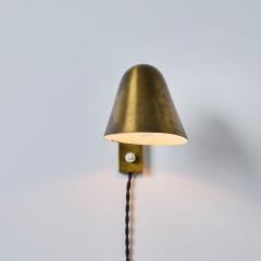 Jacques Biny 1960s Jacques Biny Patinated Brass Articulating Plug in Wall Lamp - 4000788