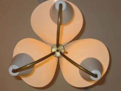 Jacques Biny French Mid Century Modern Reflector Chandelier Attributed to Jacques Biny 1950 - 1811549