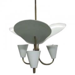 Jacques Biny French Mid Century Modern Reflector Chandelier Attributed to Jacques Biny 1950 - 1811550