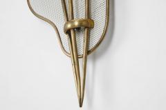 Jacques Biny Organic Brass Wall Lamp Attributed to Jacques Biny France 1960s - 3380184
