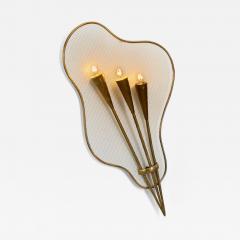 Jacques Biny Organic Brass Wall Lamp Attributed to Jacques Biny France 1960s - 3388309