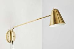 Jacques Biny Pair of 1950s Jacques Biny Brass Articulating Wall Lights - 1773549