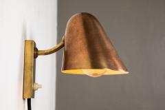Jacques Biny Pair of 1960s Jacques Biny Brass and Copper Wall Lights - 983388