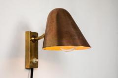 Jacques Biny Pair of 1960s Jacques Biny Brass and Copper Wall Lights - 983391