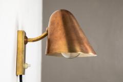 Jacques Biny Pair of 1960s Jacques Biny Brass and Copper Wall Lights - 983394