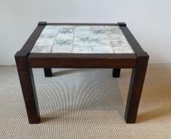 Jacques Blin CERAMIC TILE AND WOOD TABLE - 3597770