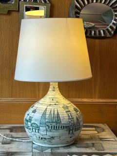 Jacques Blin Ceramic table lamp by Jacques Blin France 1960s - 3812895