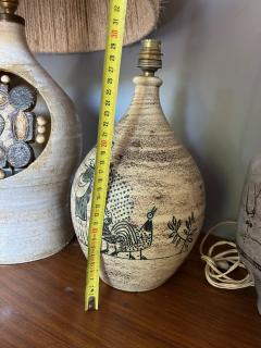 Jacques Blin Ceramic table lamp by Jacques Blin France 1960s - 4313101
