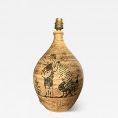 Jacques Blin Ceramic table lamp by Jacques Blin France 1960s - 4319246