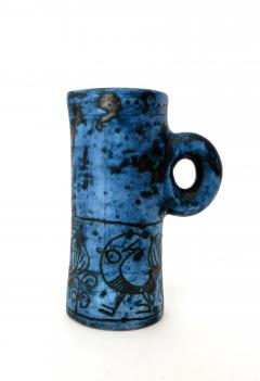 Jacques Blin JACQUES BLIN FRENCH CERAMIC ARTIST BLUE CERAMIC PITCHER C 1960 - 1038227