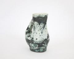 Jacques Blin JACQUES BLIN FRENCH CERAMIC ARTIST BLUE SCRAFITTO CERAMIC PITCHER WITH HANDLE - 2709440