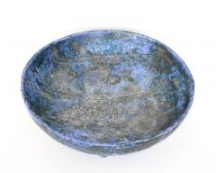 Jacques Blin JACQUES BLIN French CERAMIC ARTIST ICONIC BLUE GLAZED dish - 3773102