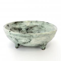 Jacques Blin Jacques Blin French Ceramic Artist Pale Blue Ceramic Footed Bowl 1960 - 1038208