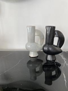Jacques Blin Jacques Blin French Ceramic Vessel Black Glaze Bird Form - 2816075