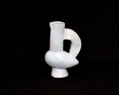 Jacques Blin Jacques Blin French Ceramic Vessel White Glaze Bird Form - 2535369