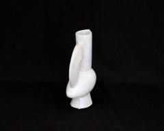 Jacques Blin Jacques Blin French Ceramic Vessel White Glaze Bird Form - 2535373
