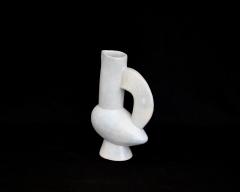 Jacques Blin Jacques Blin French Ceramic Vessel White Glaze Bird Form - 2535375