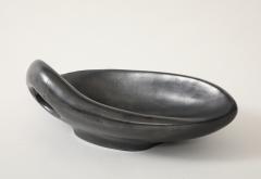 Jacques Blin Large Black Luster Jacques Blin Free Form Bowl France c 1950s signed - 4145381